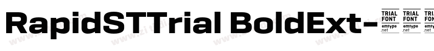 RapidSTTrial BoldExt字体转换